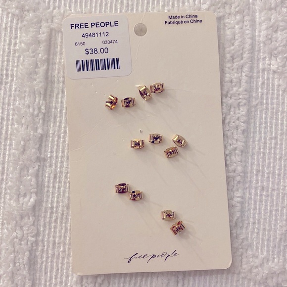 NWT Free People Earrings - Snake Stud Pack - Picture 6 of 9